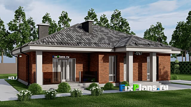Одноэтажный дом F-12167