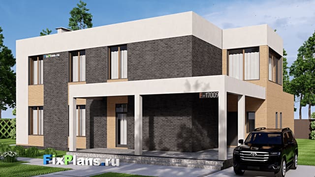 Двухэтажный дом F-17009