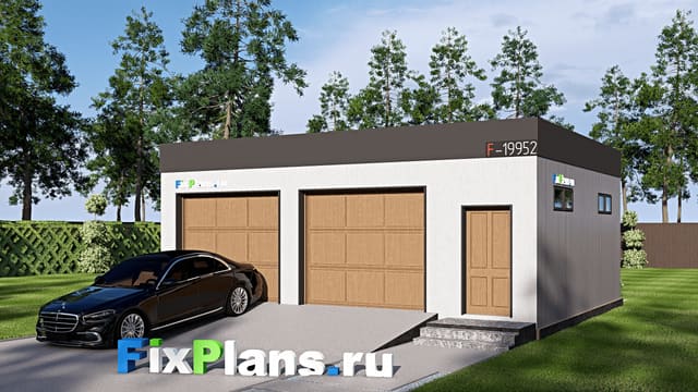 Одноэтажный дом F-19952