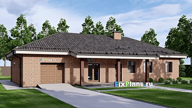 Одноэтажный дом F-13670